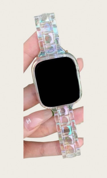 Apple Watch band iridescent clear 42