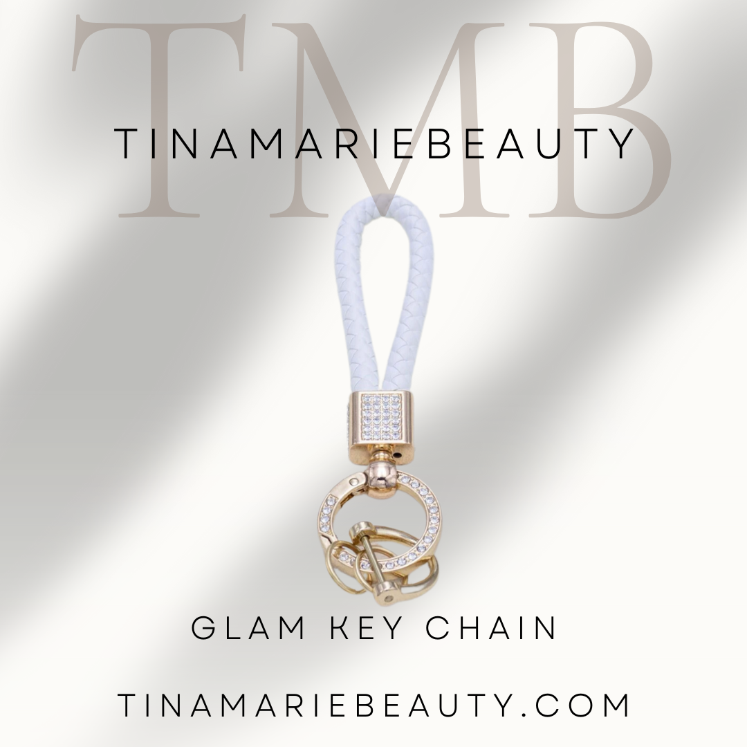 Glam Keychain White
