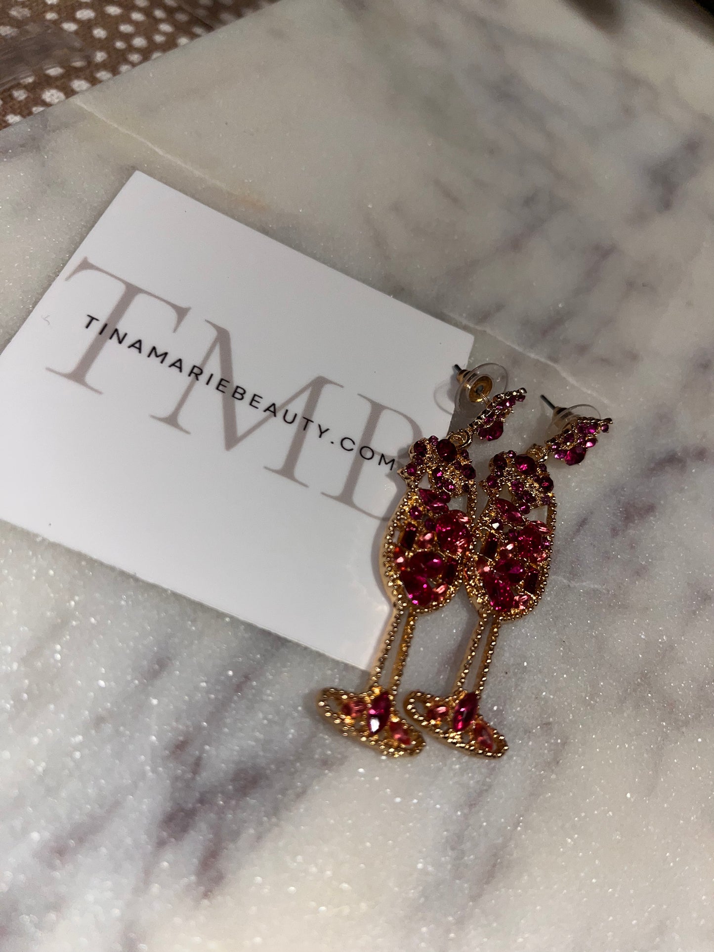 AAA Wine Bling Earrings