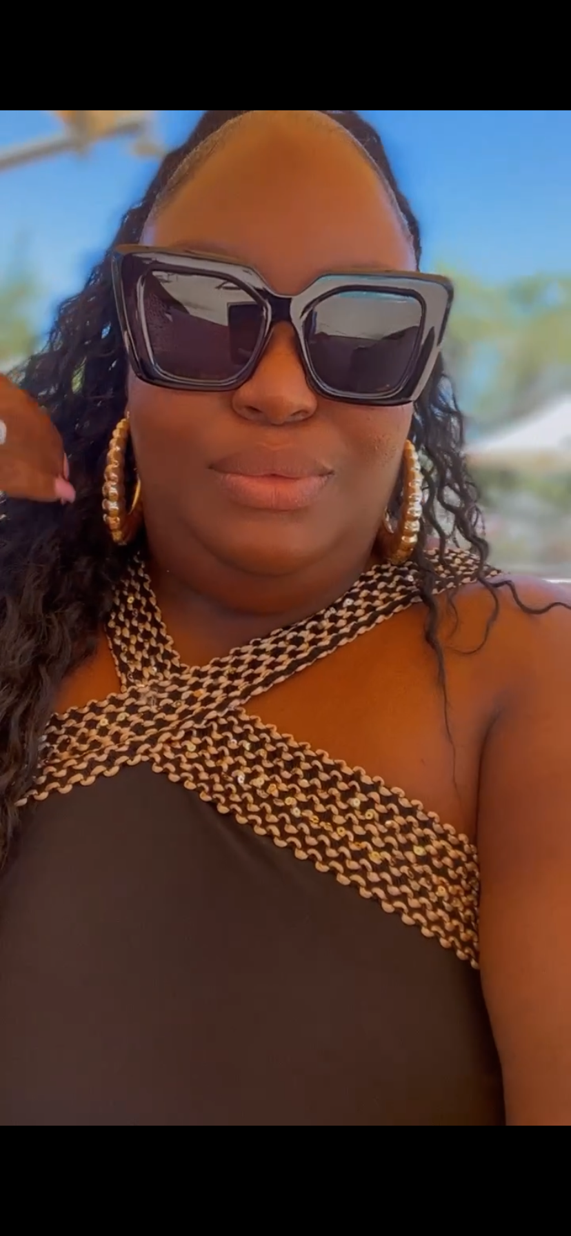 Black Chain Glam Sunnies