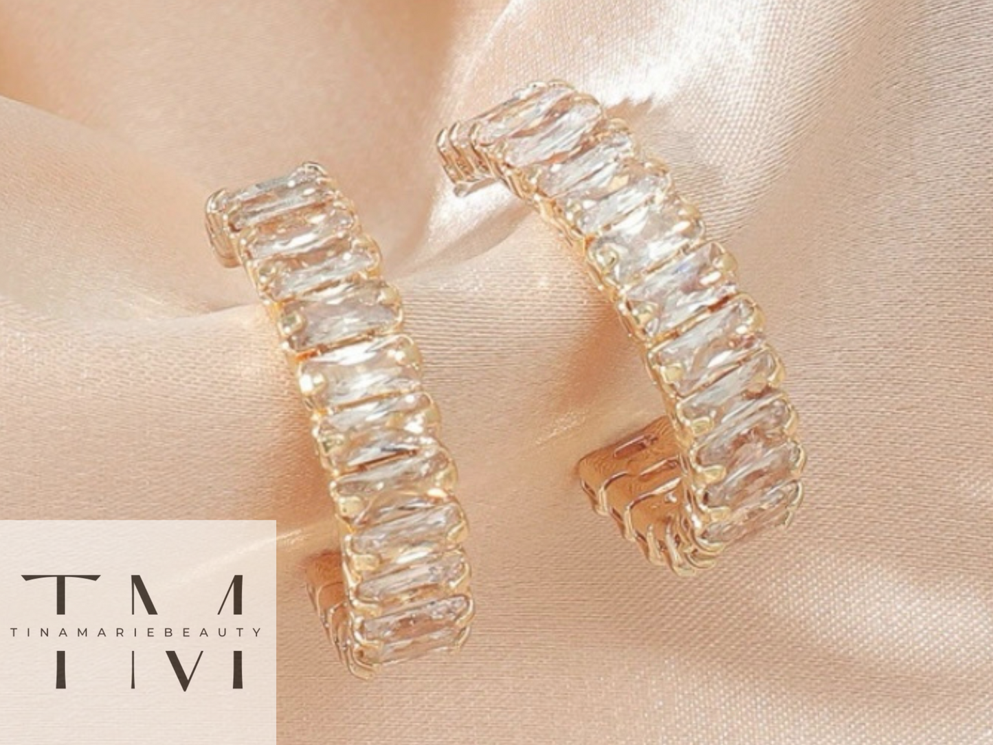 AAA16 Kaye Rhinestone Hoops