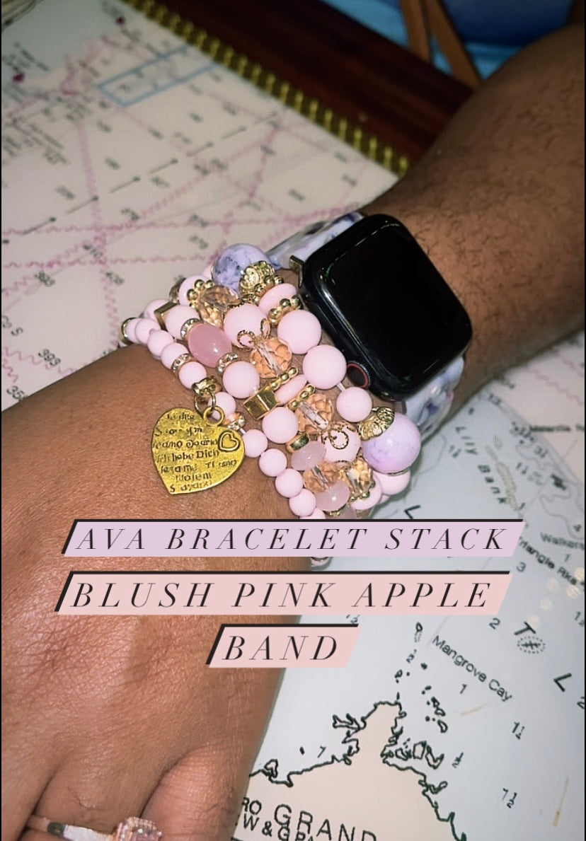Ava Bracelet stack Pink