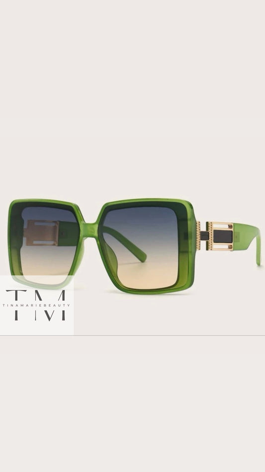 Glam Sunglasses Green
